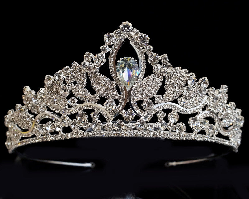 Silver Crystal Rhinestone Tiara