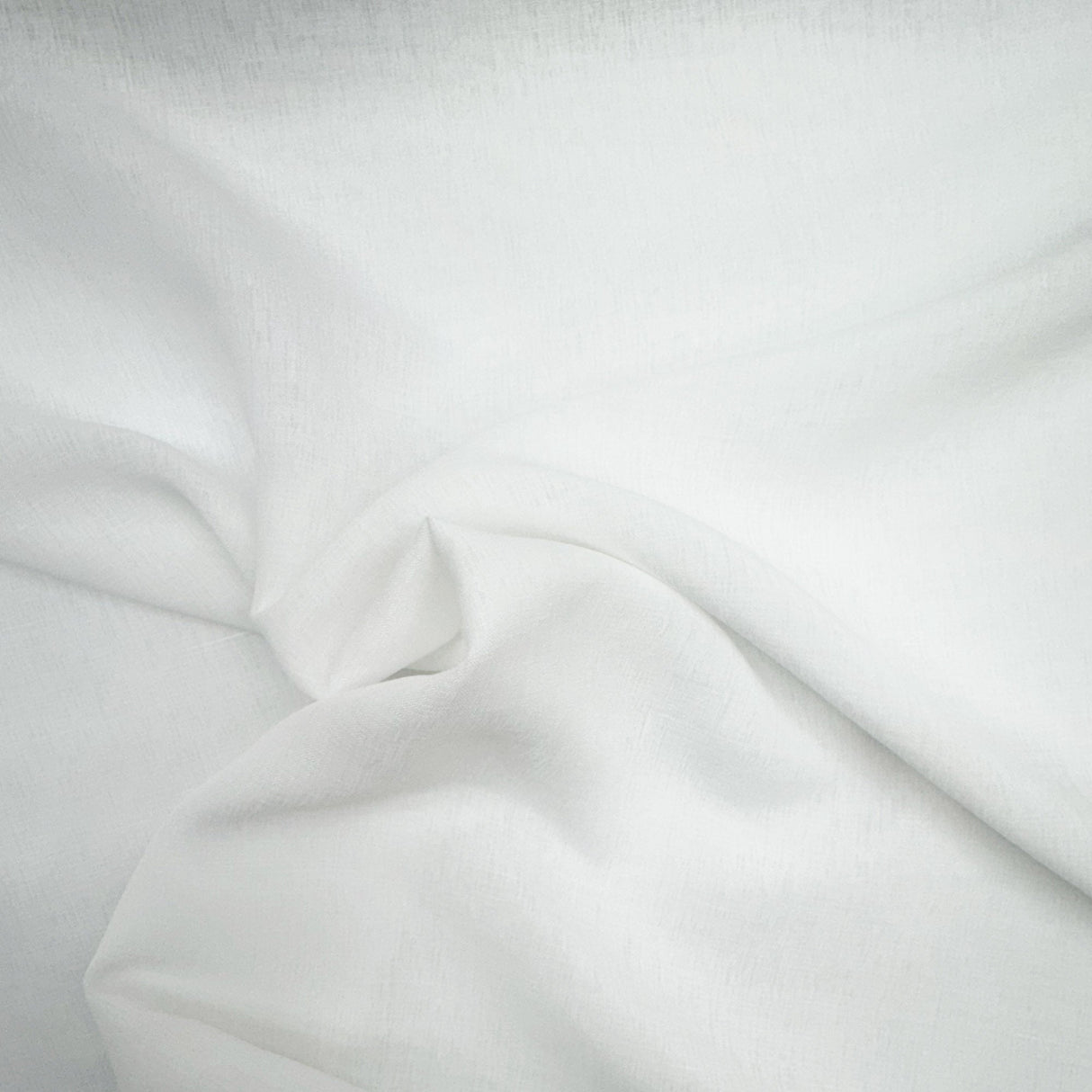 Tucker Solid Sheer Polyester Fabric - White, 126" Width (1 Yard)