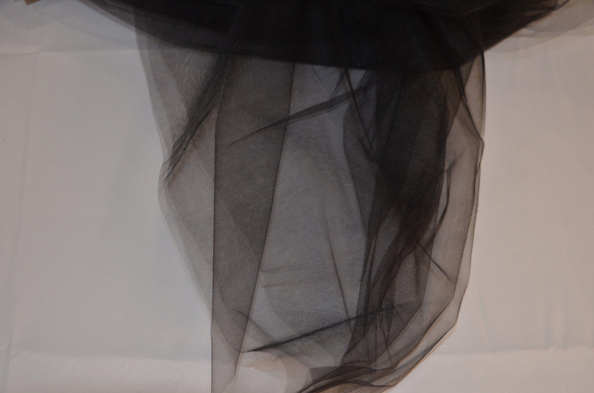 Bridal Tulle Illusion Nylon Tulle Fabric - Sheer Soft Bridal Veil, 108" Width (50 Yard Bolt)