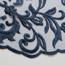 1 Yard Tulle Lace Fabric with Intricate Embroidery, 50/52" Wide 100% Polyester