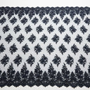 1 Yard Tulle Tulle Lace Fabric Embroidered with Beads & Sequins 100% Polyester 50/52" Wide