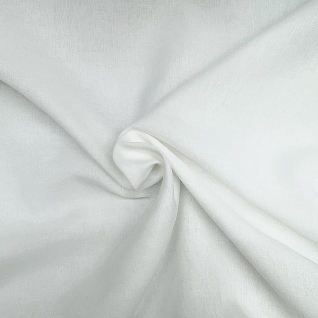 Turner Fabric Polyester Fabric - Solid Sheer, White, 126" Width (1 Yard)