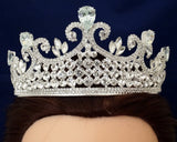 Silver Crystal Rhinestone Crown Tiara