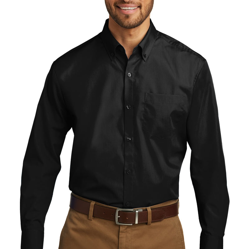 Port Authority® Tall Long Sleeve Carefree Poplin Shirt