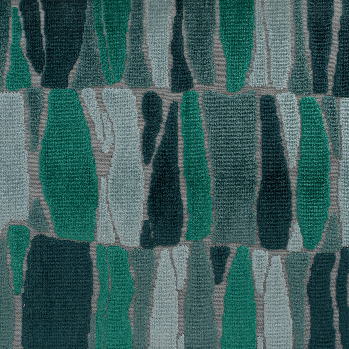 Cut Velvet Upholstery Fabric by the Yard - Twiggy Geometric Pattern