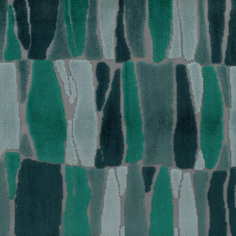 Cut Velvet Upholstery Fabric by the Yard - Twiggy Geometric Pattern