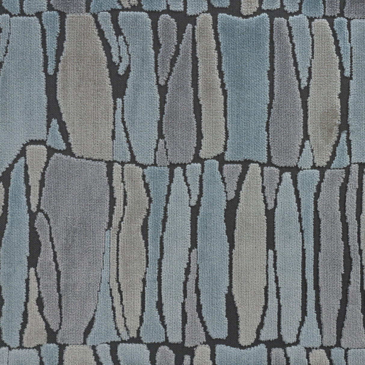 Cut Velvet Upholstery Fabric by the Yard - Twiggy Geometric Pattern