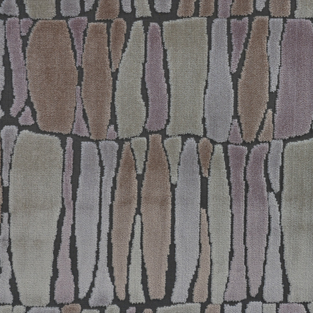 Cut Velvet Upholstery Fabric by the Yard - Twiggy Geometric Pattern