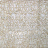 Twilight Fabric Polyester Fabric - Metallic Sheer Swirl Pattern, 110" Width (1 Yard)