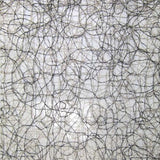Twilight Fabric Polyester Fabric - Metallic Sheer Swirl Pattern, 110" Width (1 Yard)