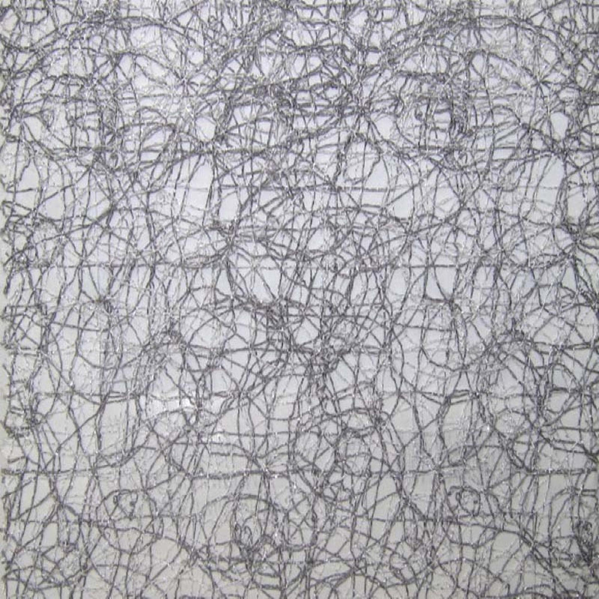 Twilight Fabric Polyester Fabric - Metallic Sheer Swirl Pattern, 110" Width (1 Yard)
