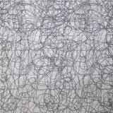 Twilight Fabric Polyester Fabric - Metallic Sheer Swirl Pattern, 110" Width (1 Yard)