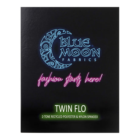 Twin Flo 2-Tone Recycled Polyester & Nylon Spandex Fabric - Color Card, 25 Colors (1 Swatch Card)