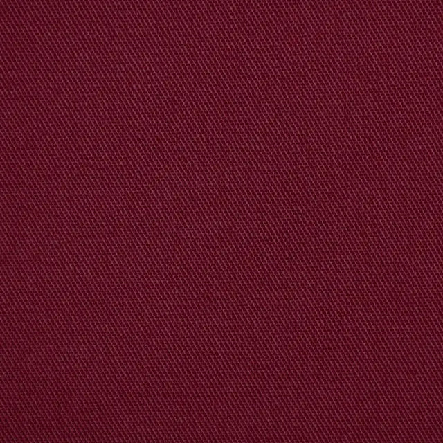 Burgundy Poly Cotton Twill Fabric