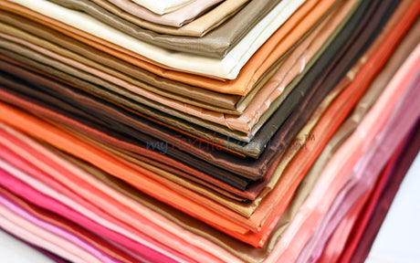 Two Tone Taffeta Polyester Fabric - Solid Colors, 58/60" Width (1 Yard)