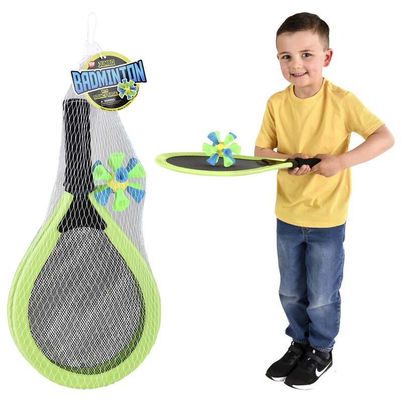 Jumbo Badminton Racket And Bouncy Birdie (1 Set)