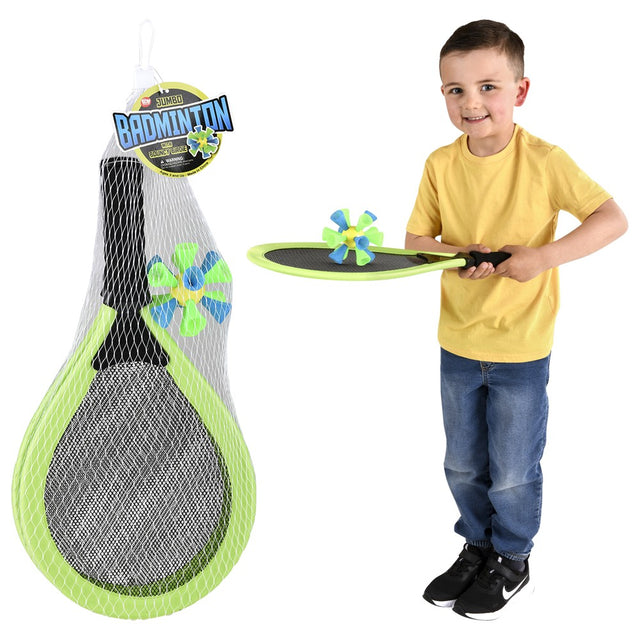 Jumbo Badminton Racket And Bouncy Birdie (1 Set)