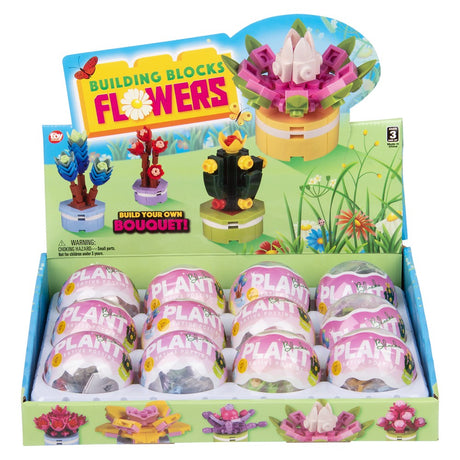 Building Block Flowers 2.5" 12ct (1 DSP)