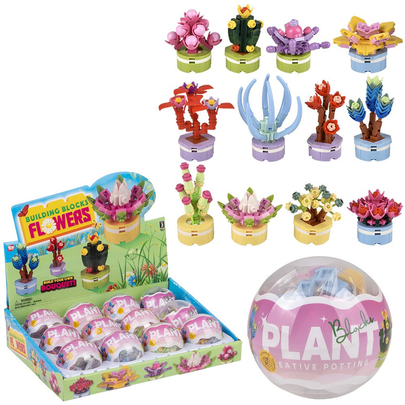Building Block Flowers 2.5" 12ct (1 DSP)