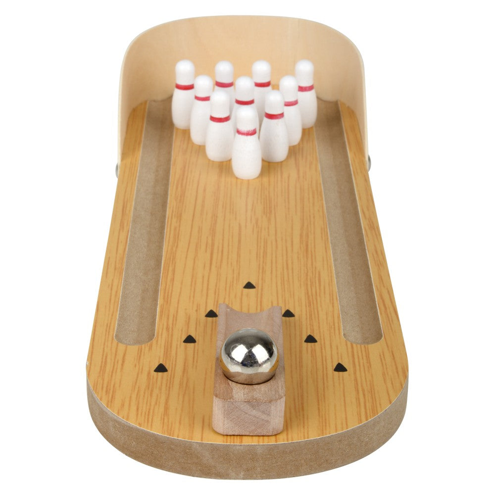 Wooden Bowling Game Desktop Mini Set