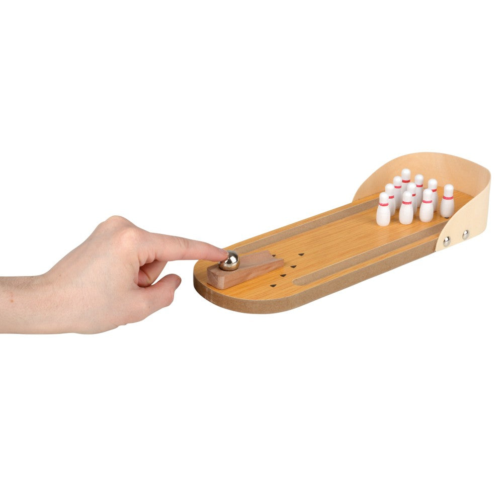 Wooden Bowling Game Desktop Mini Set