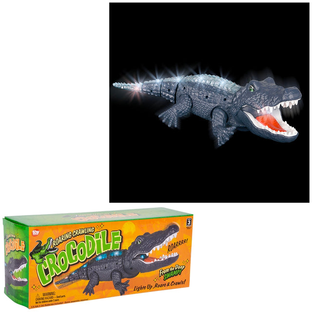 Light-Up Crawling Crocodile Toy