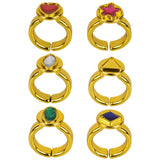 Fashion Ring And Gem Set (12 PC Card Box)