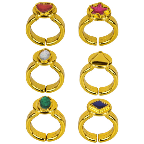 Fashion Ring And Gem Set (12 PC Card Box)