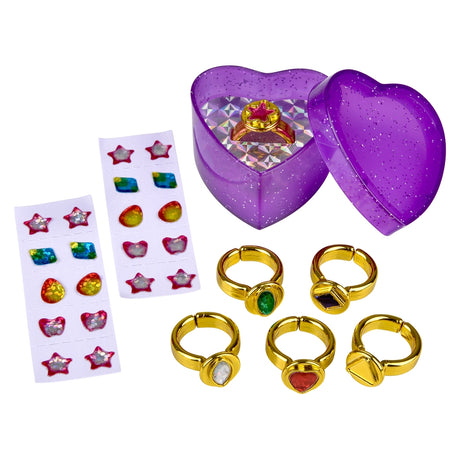 Fashion Ring And Gem Set (12 PC Card Box)