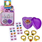 Fashion Ring And Gem Set (12 PC Card Box)