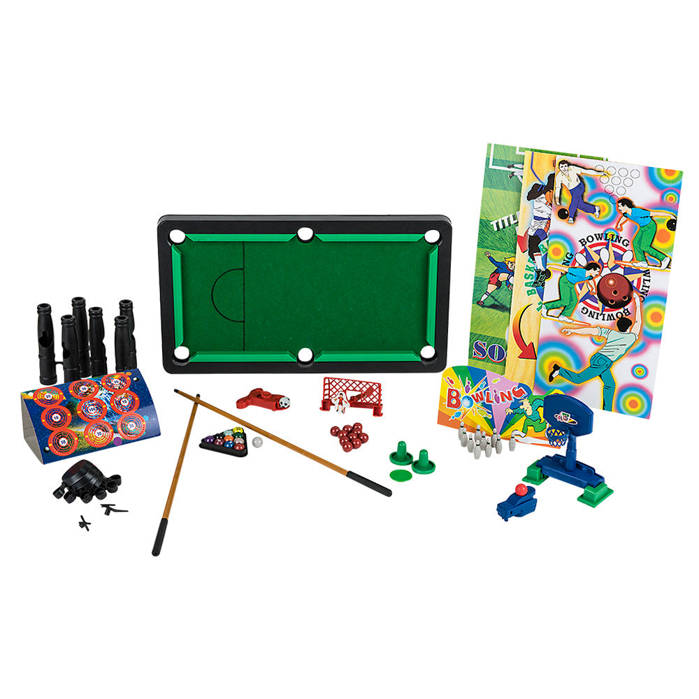 9 In One Game Set 18" Plastic Tabletop Game Set