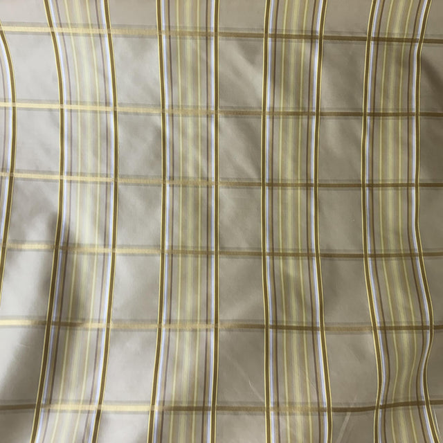 Tyler Silk Fabric - Multi-Colored Stripe Square, 54" Width (1 Yard)