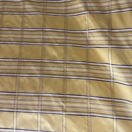 Tyler Silk Fabric - Multi-Colored Stripe Square, 54" Width (1 Yard)
