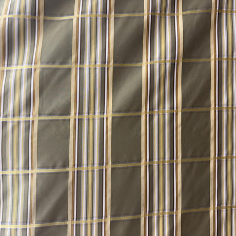Tyler Silk Fabric - Multi-Colored Stripe Square, 54" Width (1 Yard)