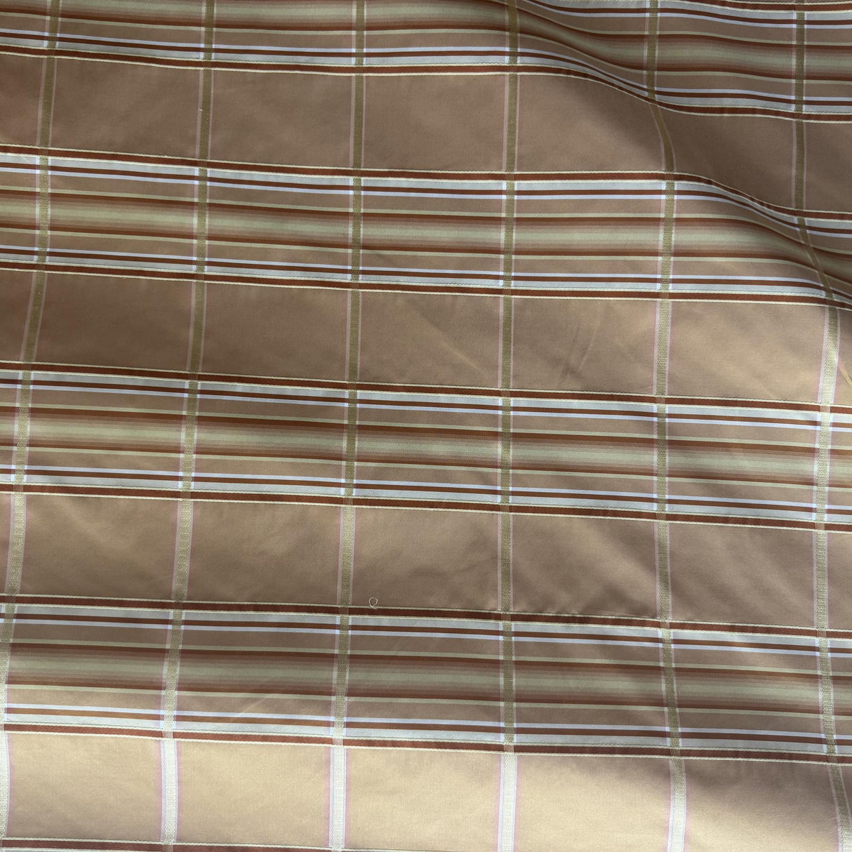 Tyler Silk Fabric - Multi-Colored Stripe Square, 54" Width (1 Yard)