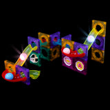 Light-Up Ball Run Magnetic Tile Set