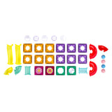 Light-Up Ball Run Magnetic Tile Set