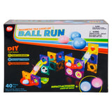 Light-Up Ball Run Magnetic Tile Set