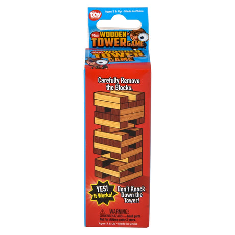 Wooden Tower Game Mini 4"