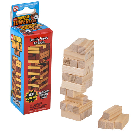 Wooden Tower Game Mini 4"