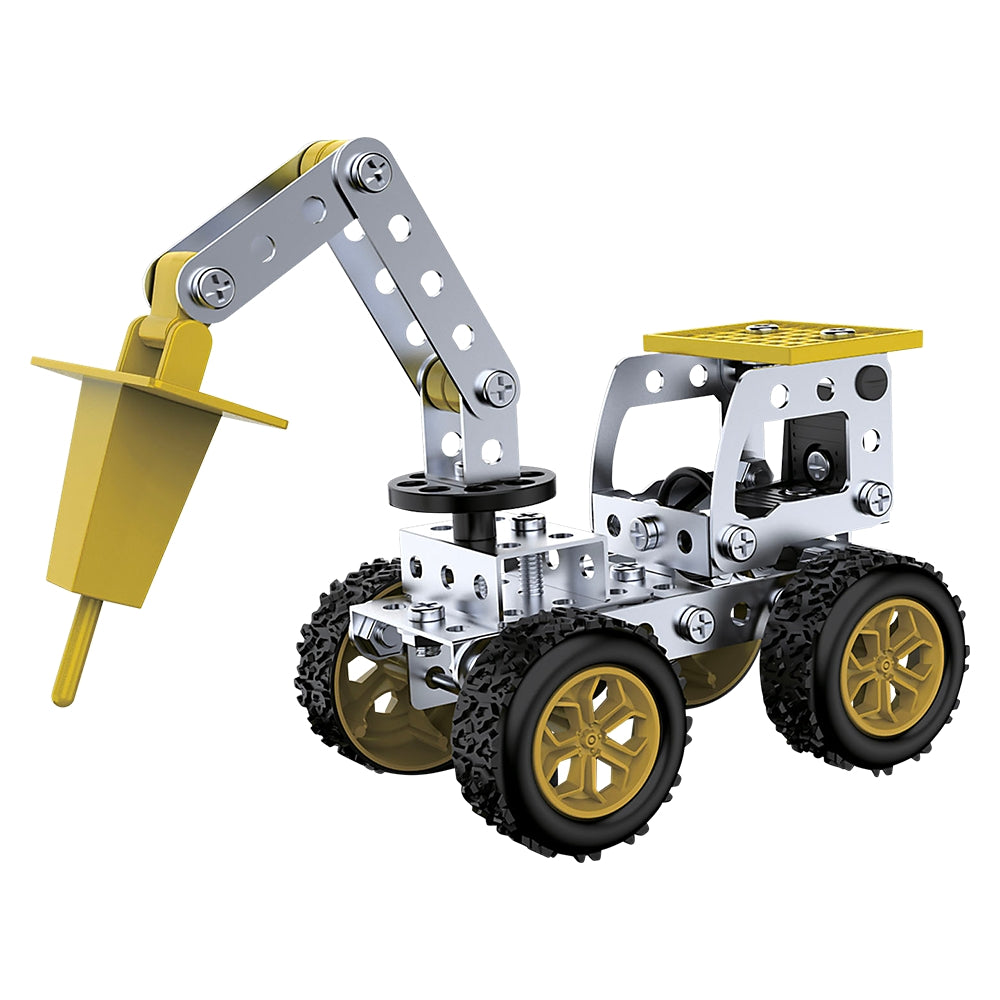 Construction Truck 6-In-1 Metal Assembly Set