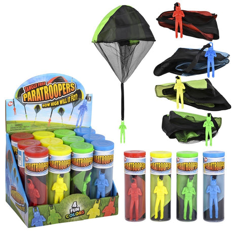 Paratrooper Toy 4" (12 Pc Display)