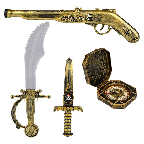 Pirate Pistol Set 5-Piece Costume Accessory Set