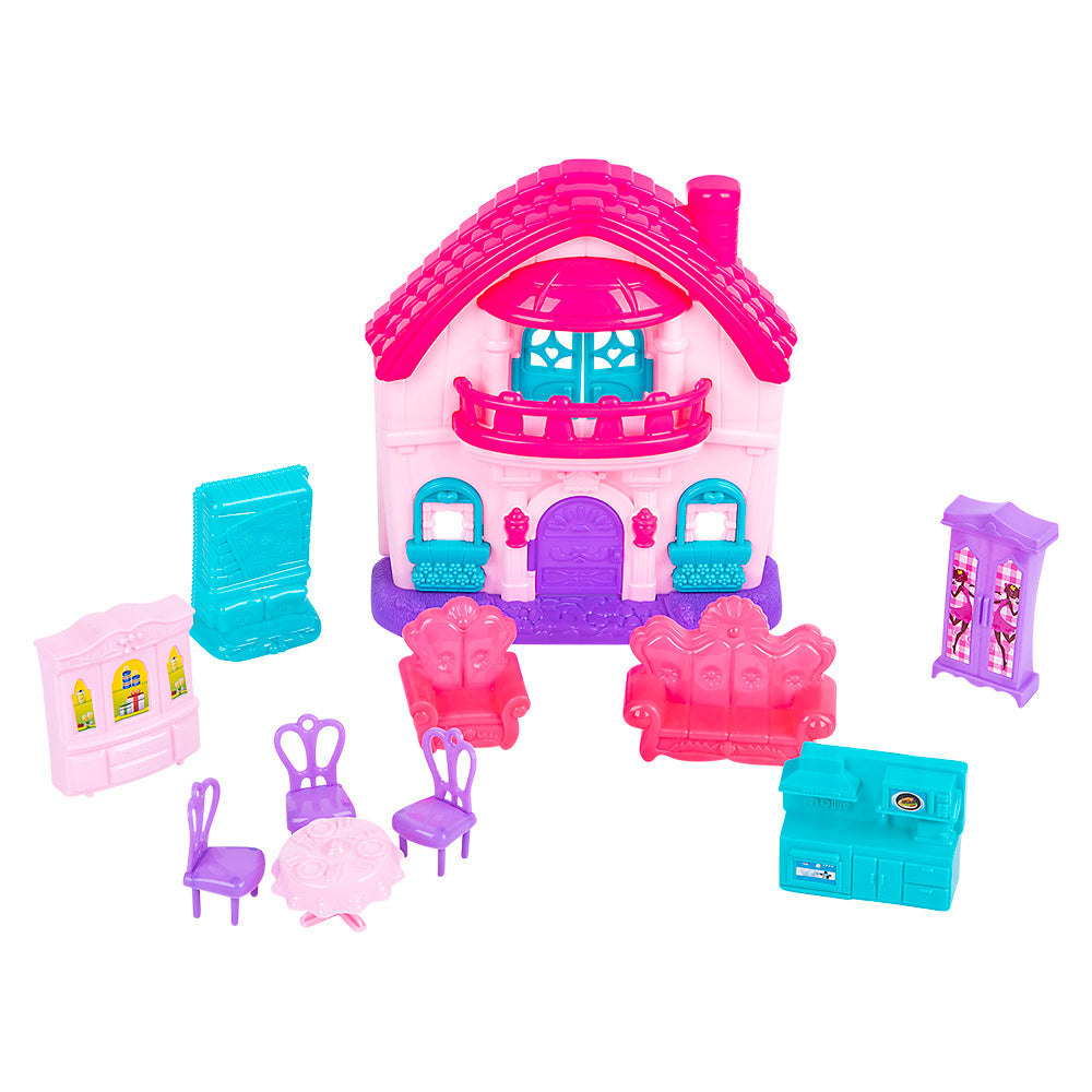 Toy House Play Set (Box 14" x 12.5")