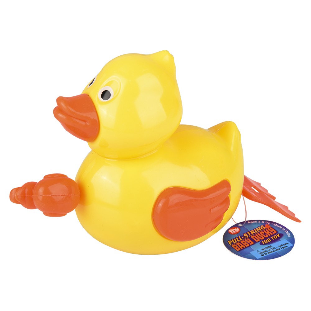 Ducky Bath Toy 6" Pull-String (1 DSP)
