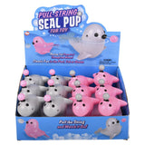 Pull-String Seal Pup Bath Toy (12 Pc Display)