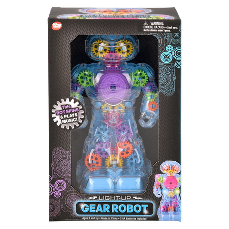 Light-Up Gear Robot 8.5"