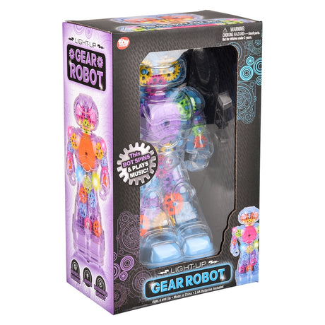 Light-Up Gear Robot 8.5"