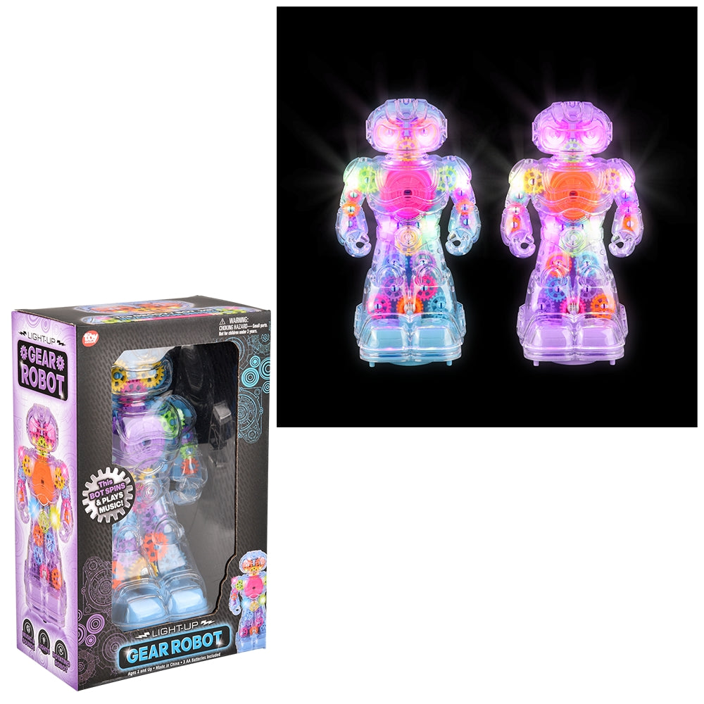 Light-Up Gear Robot 8.5"