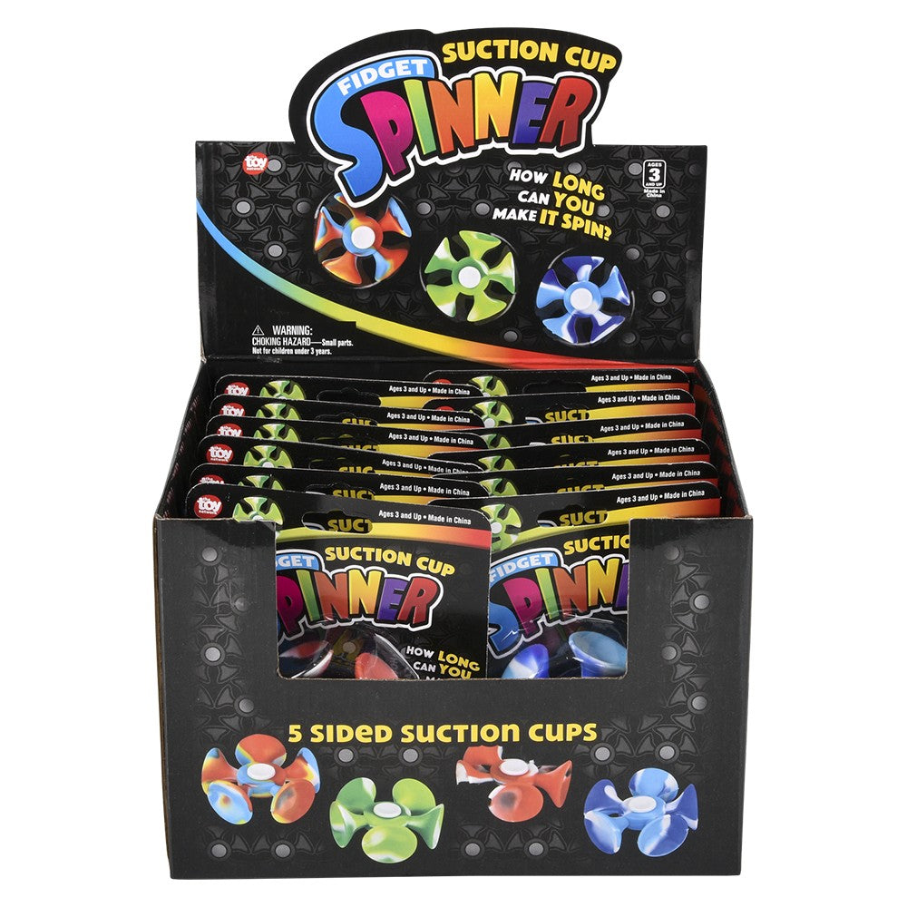 Suction Cup Fidget Spinner 3" (12 Pc Display)